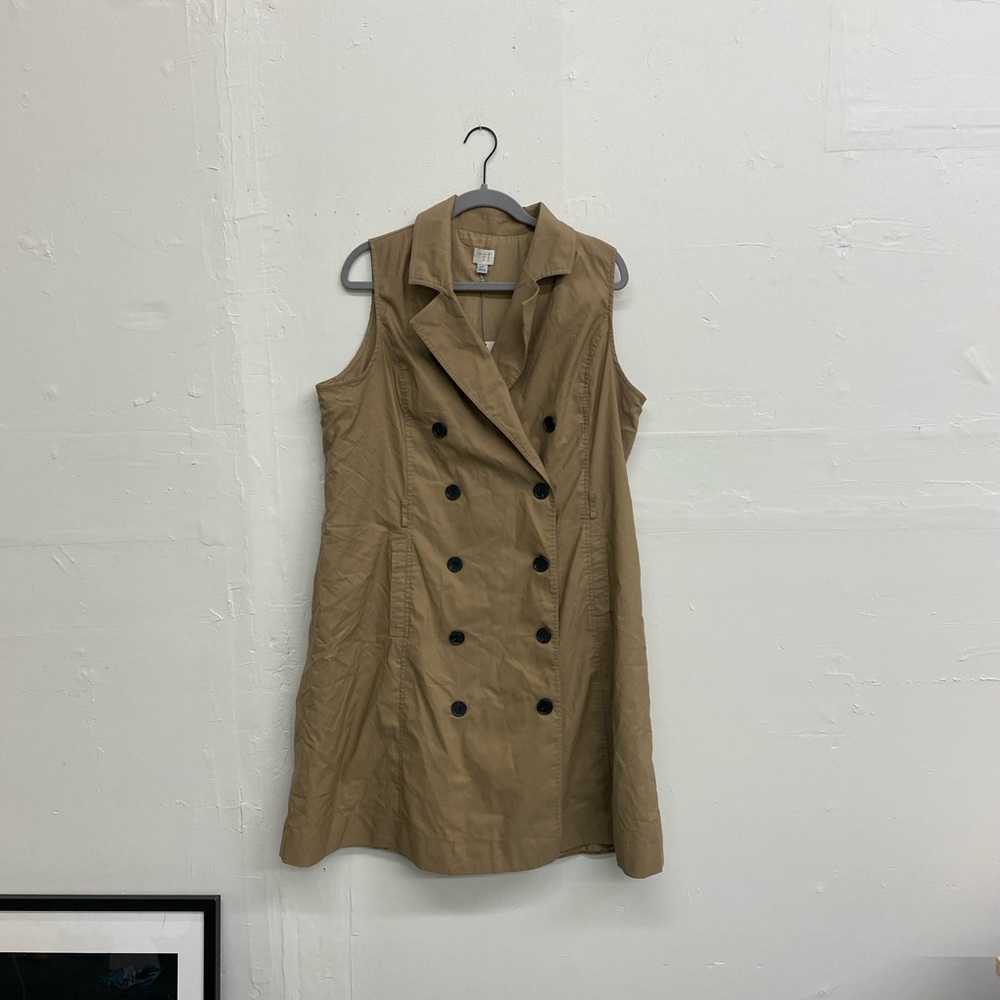 A New Day Trench Button Up Dress XXL